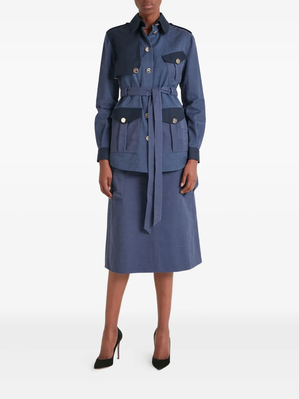 Temperley London Victory buttoned belted jacket | Oversized Jackets | Image 2