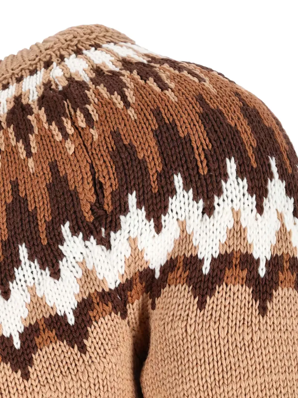 Gucci Sweater With Round Neck In Wool In Brown