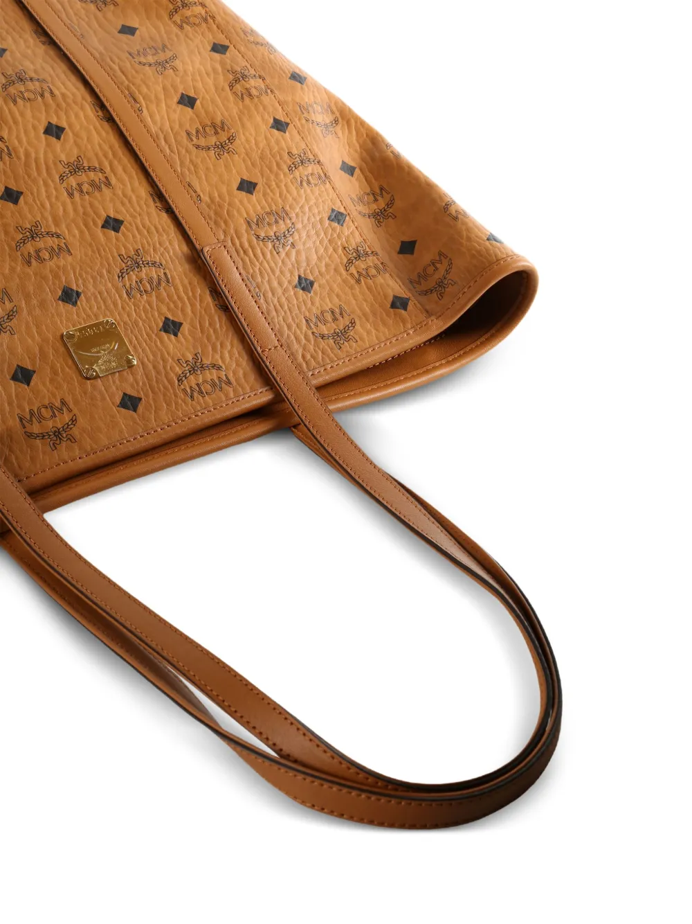 MCM Shopper met logoprint Bruin