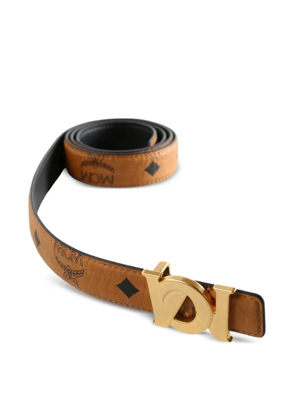 MCM M-Art Reversible Belt | Brown | FARFETCH