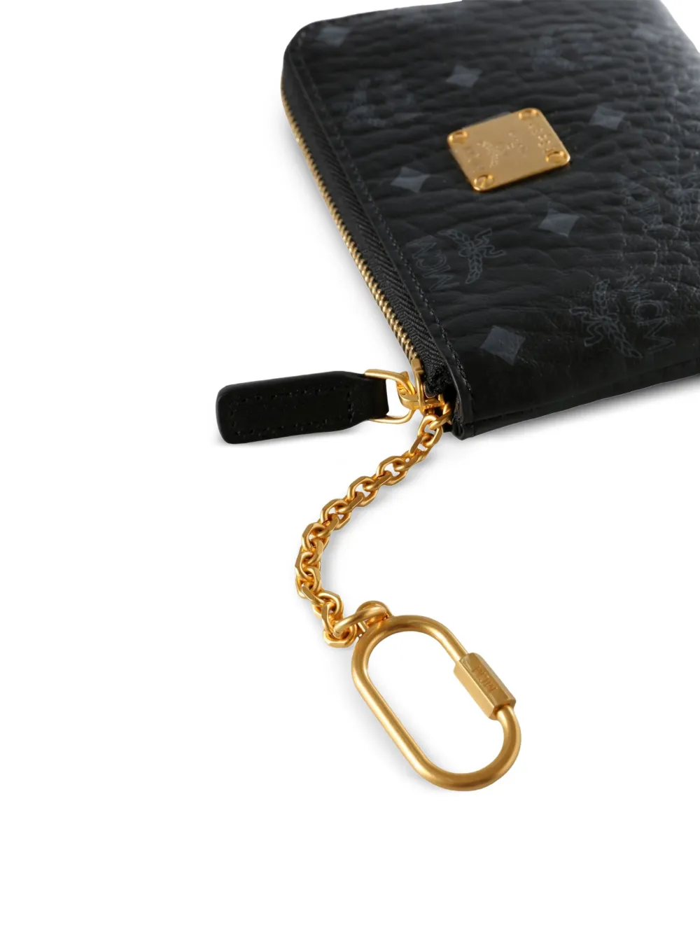 MCM Aren Visetos pasjeshouder met monogram Zwart