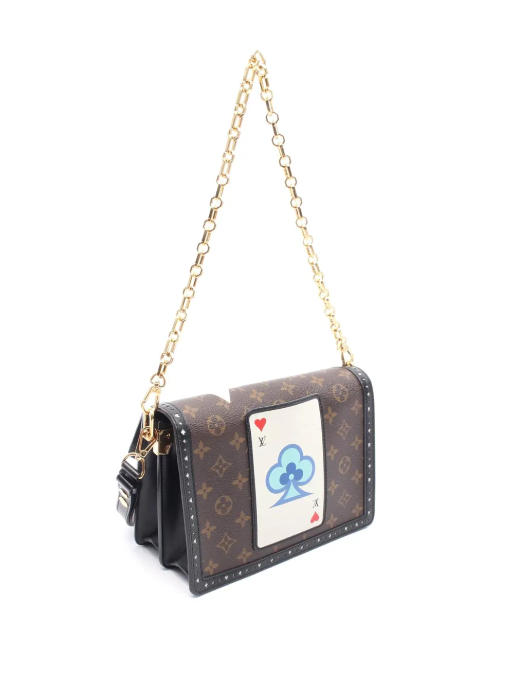 Pre-owned Louis Vuitton 2020 Monogram Game On Dauphine Mm Satchel In Brown
