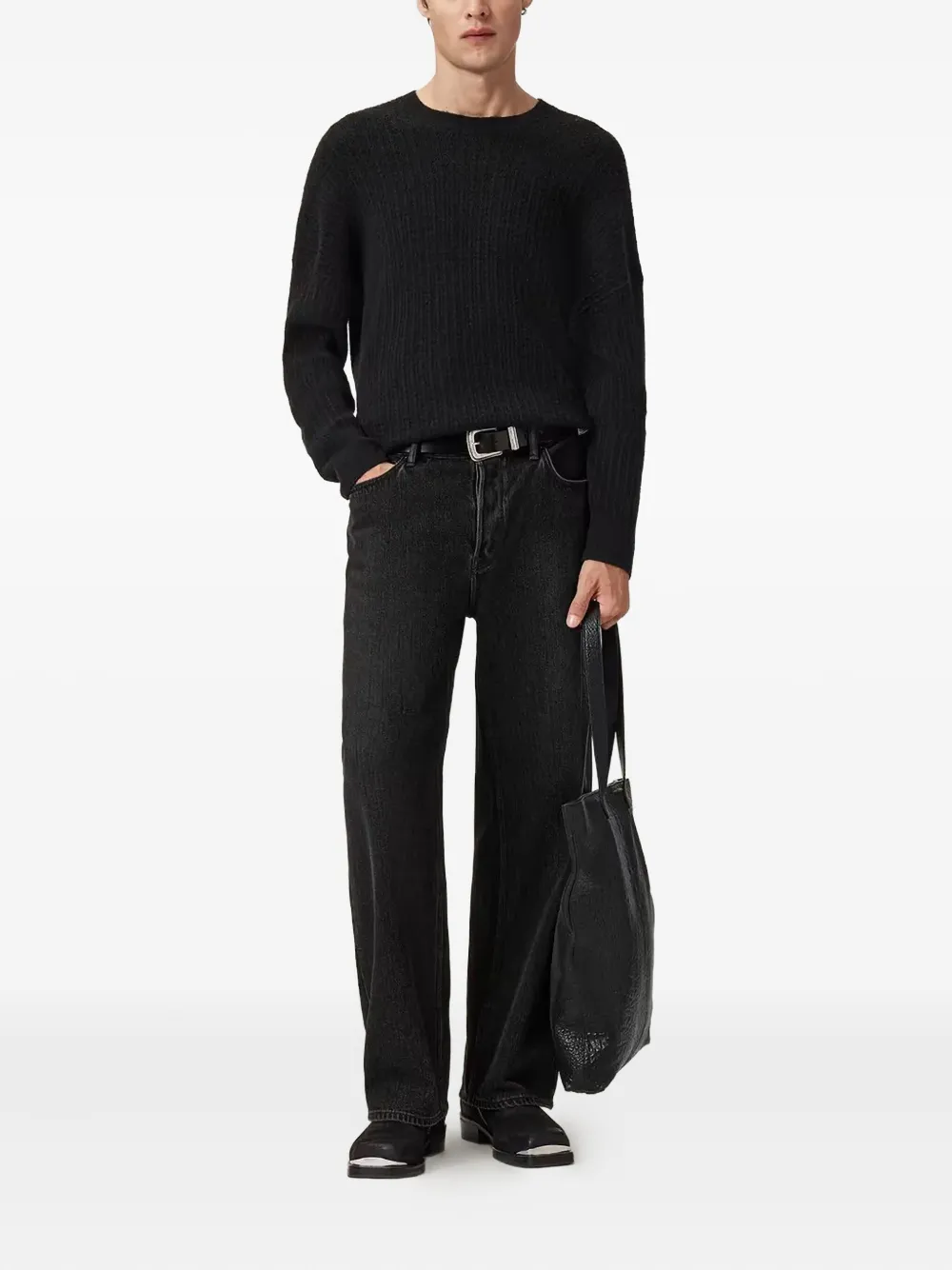 AllSaints Jakob crew-neck sweater - Zwart