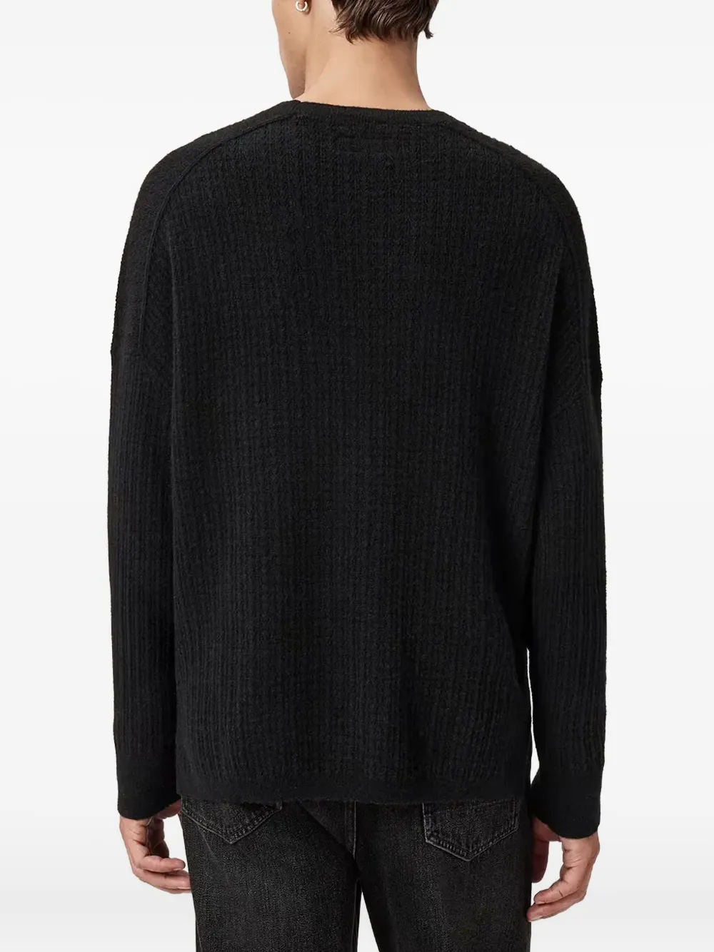 AllSaints Jakob trui met ronde hals Zwart