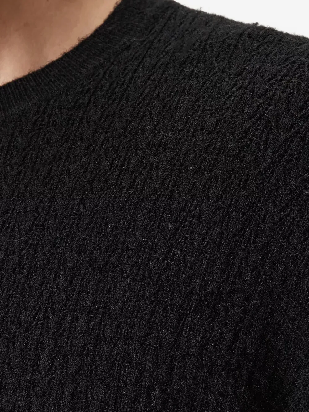 AllSaints Jakob trui met ronde hals Zwart
