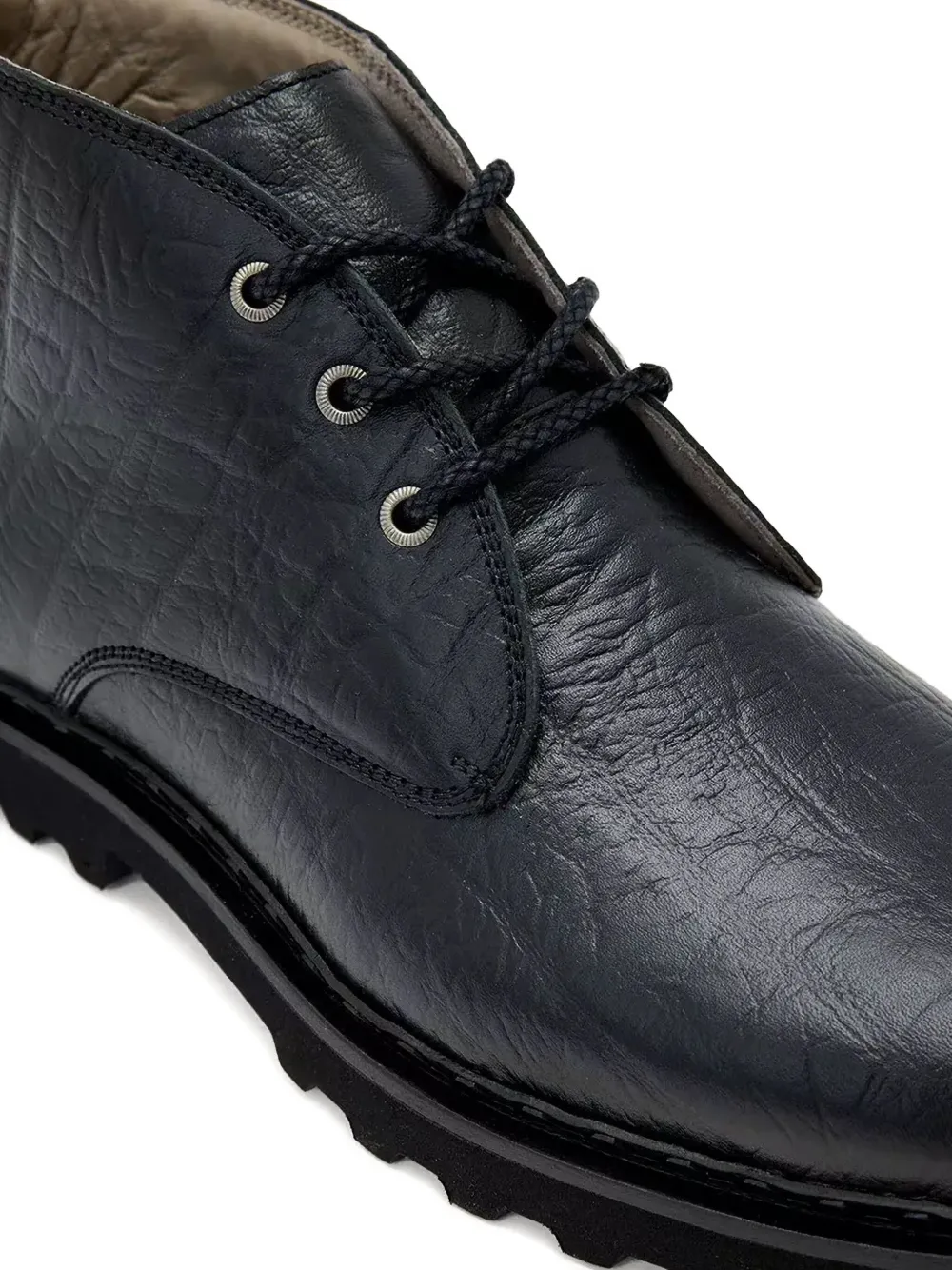 Allsaints Skiff Leather Boots In Black