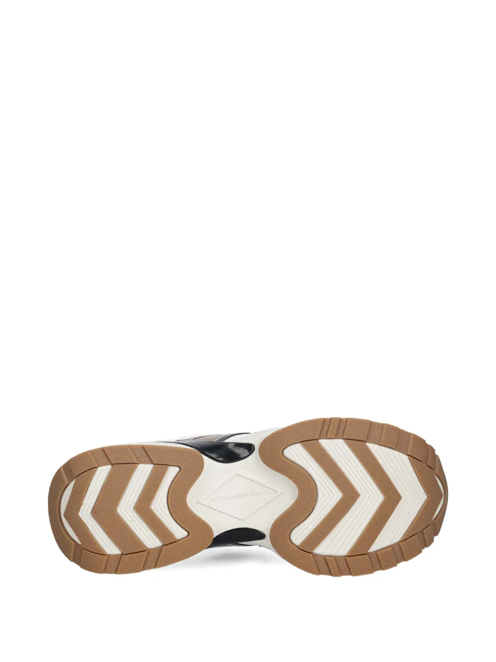 Alexander Smith Victoria metallic-trim sneakers Wit