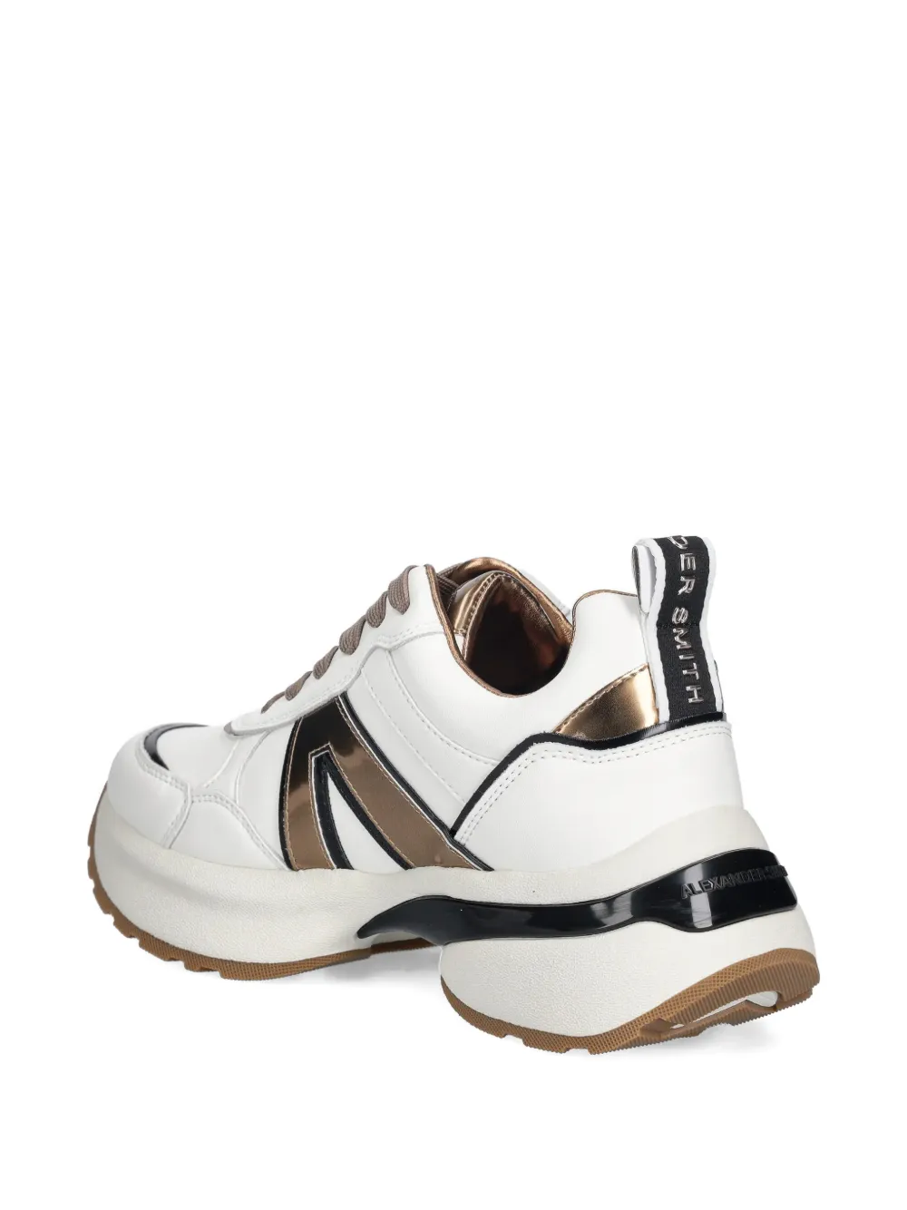 Alexander Smith Victoria metallic-trim sneakers Wit