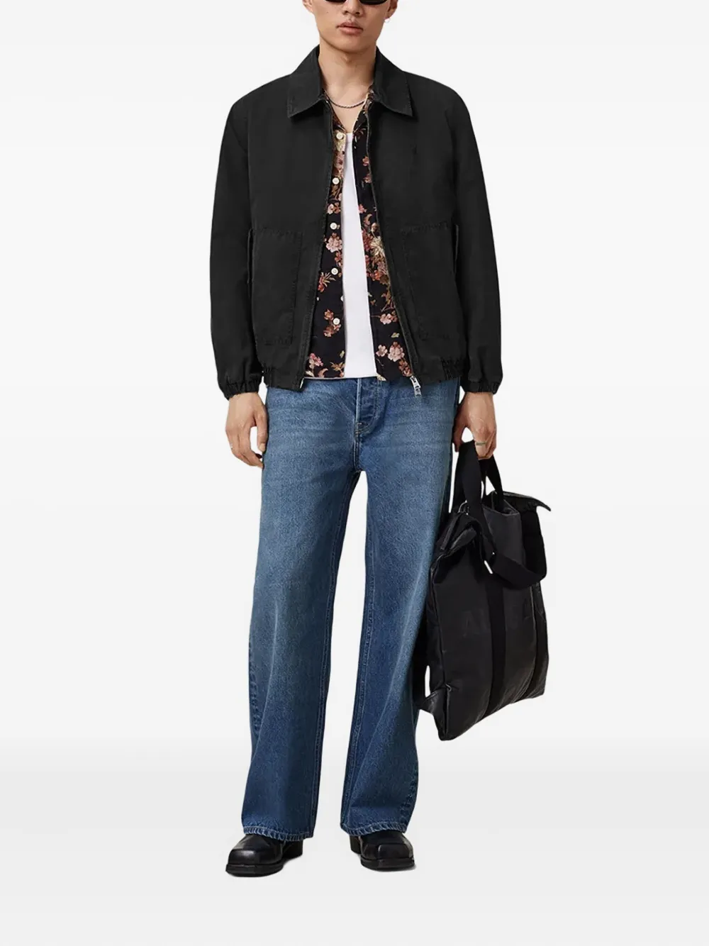 AllSaints Holman Ramskull zip-up jacket | Shirt Jackets | Image 2