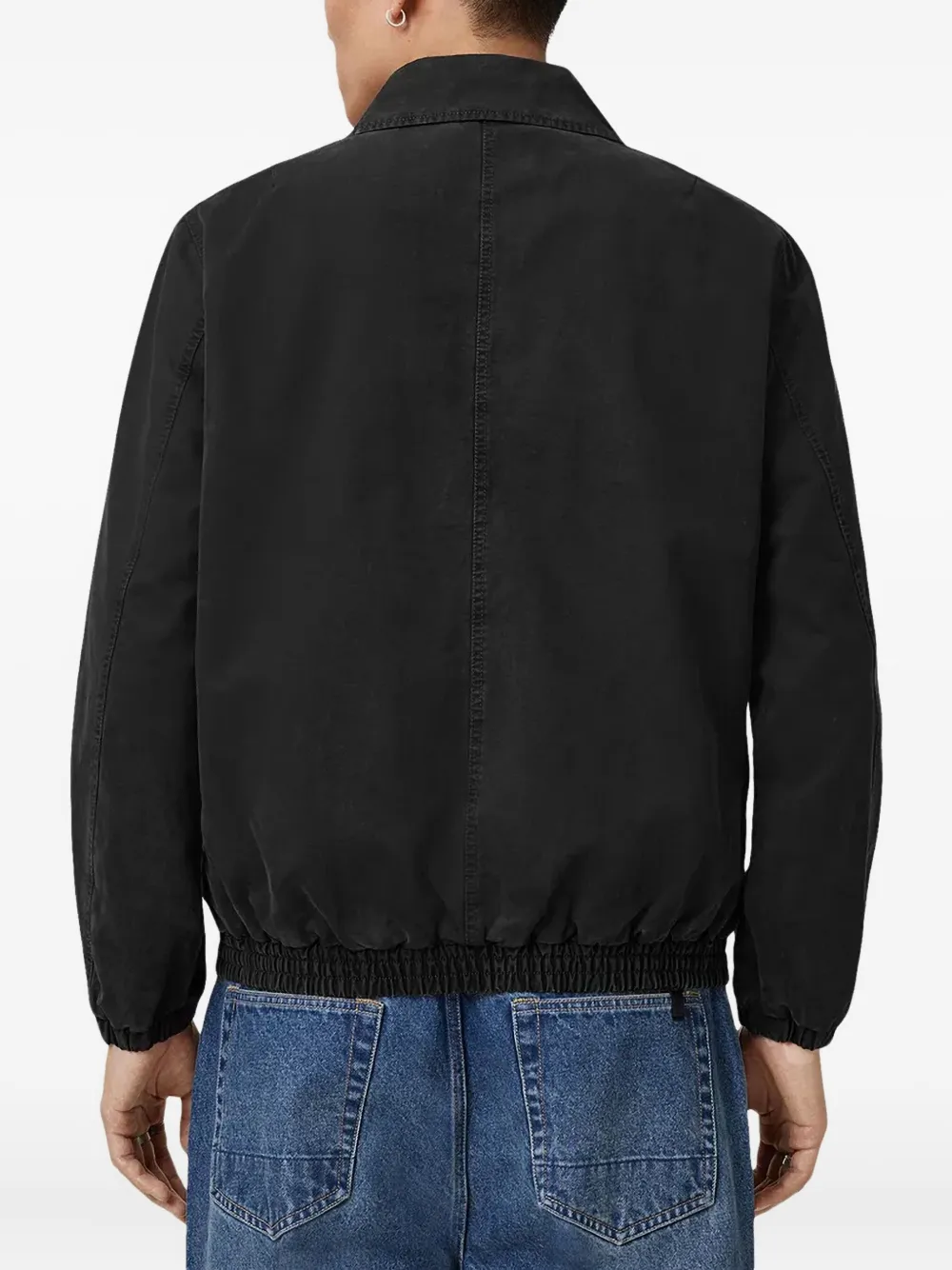 AllSaints Holman Ramskull jack met rits Zwart