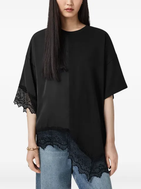 AllSaints Lenny short-sleeves lace T-shirt