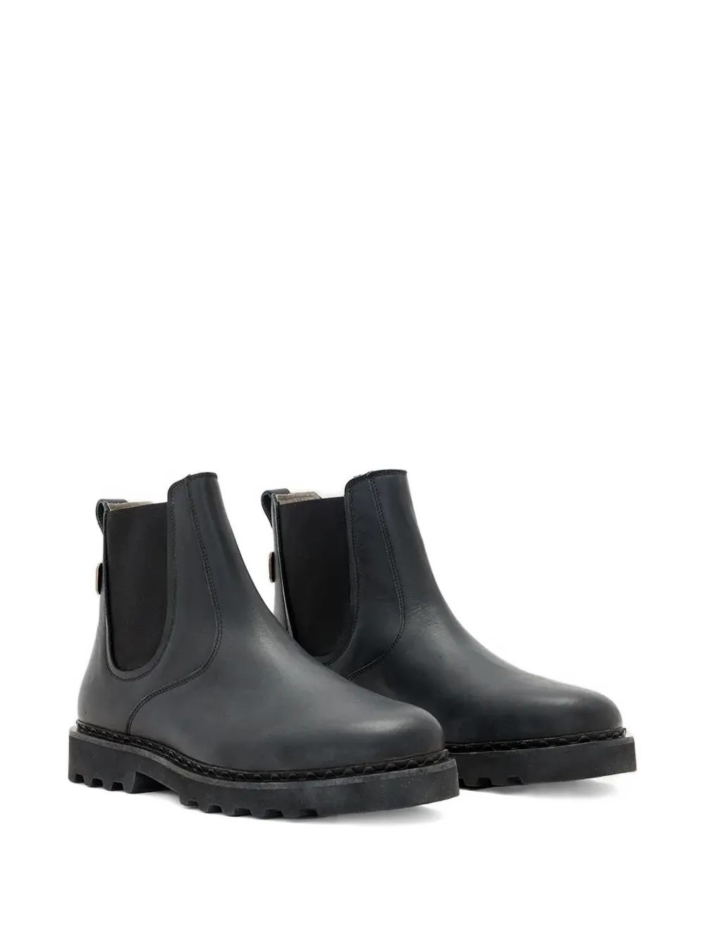 Allsaints Skiff Pull-tab Chelsea Boots In Black