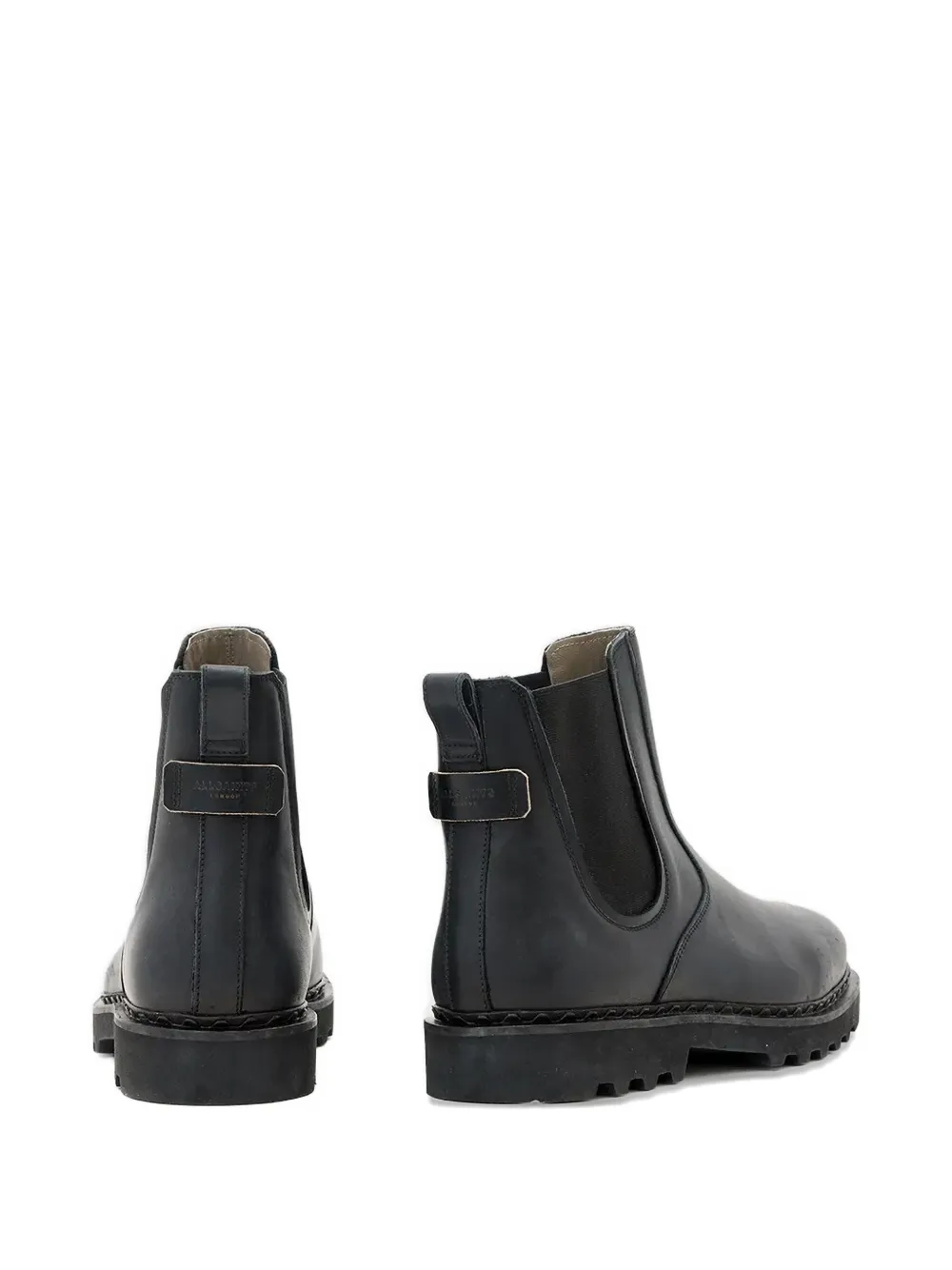 Allsaints Skiff Pull-tab Chelsea Boots In Black