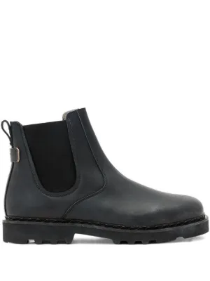 Birkenstock Stalon Leather Chelsea Boots | Black | FARFETCH