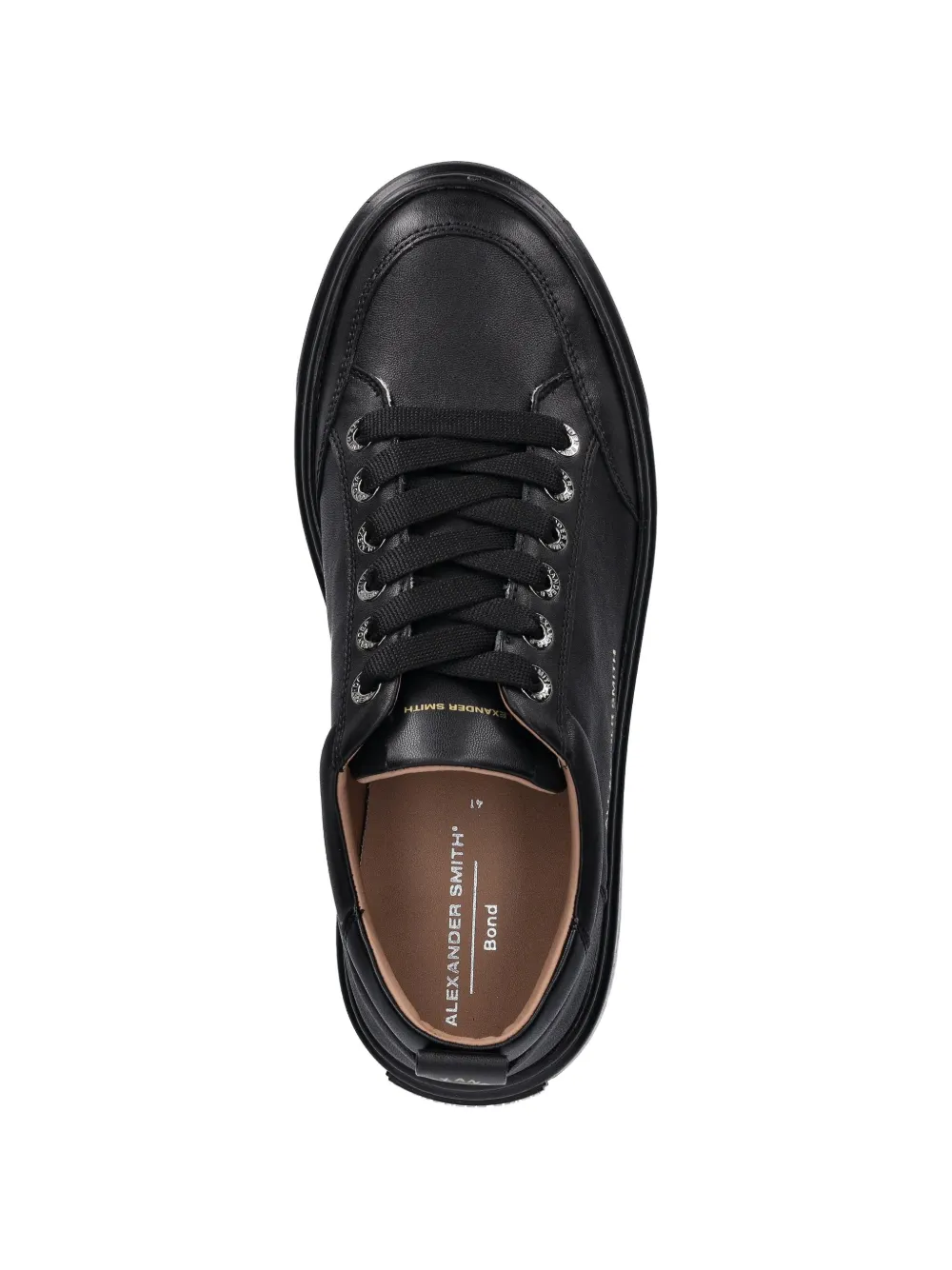 Alexander Smith lace-up bond sneakers Zwart