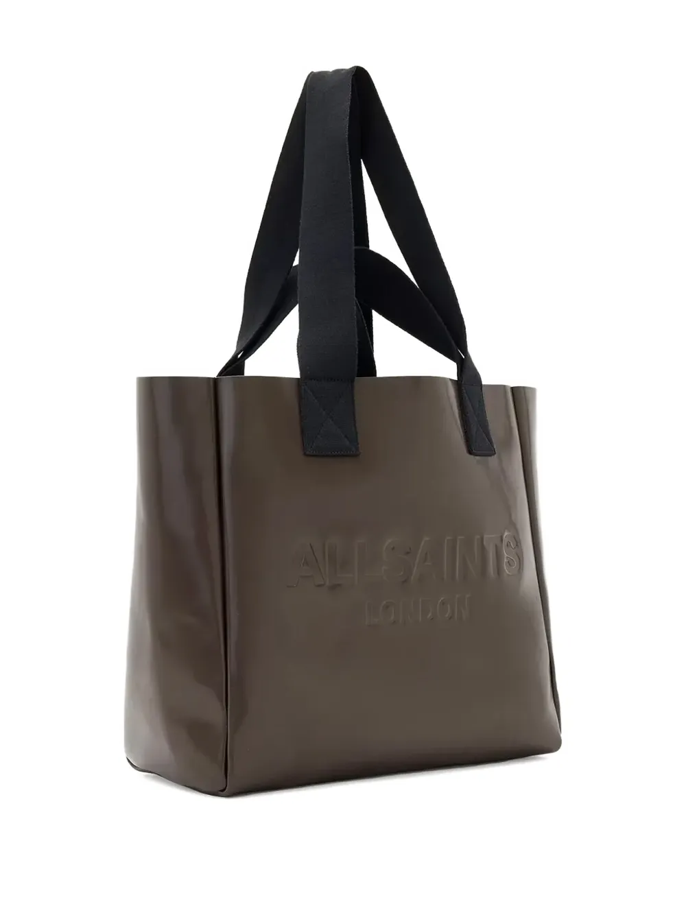 AllSaints Izzy leren shopper - Bruin