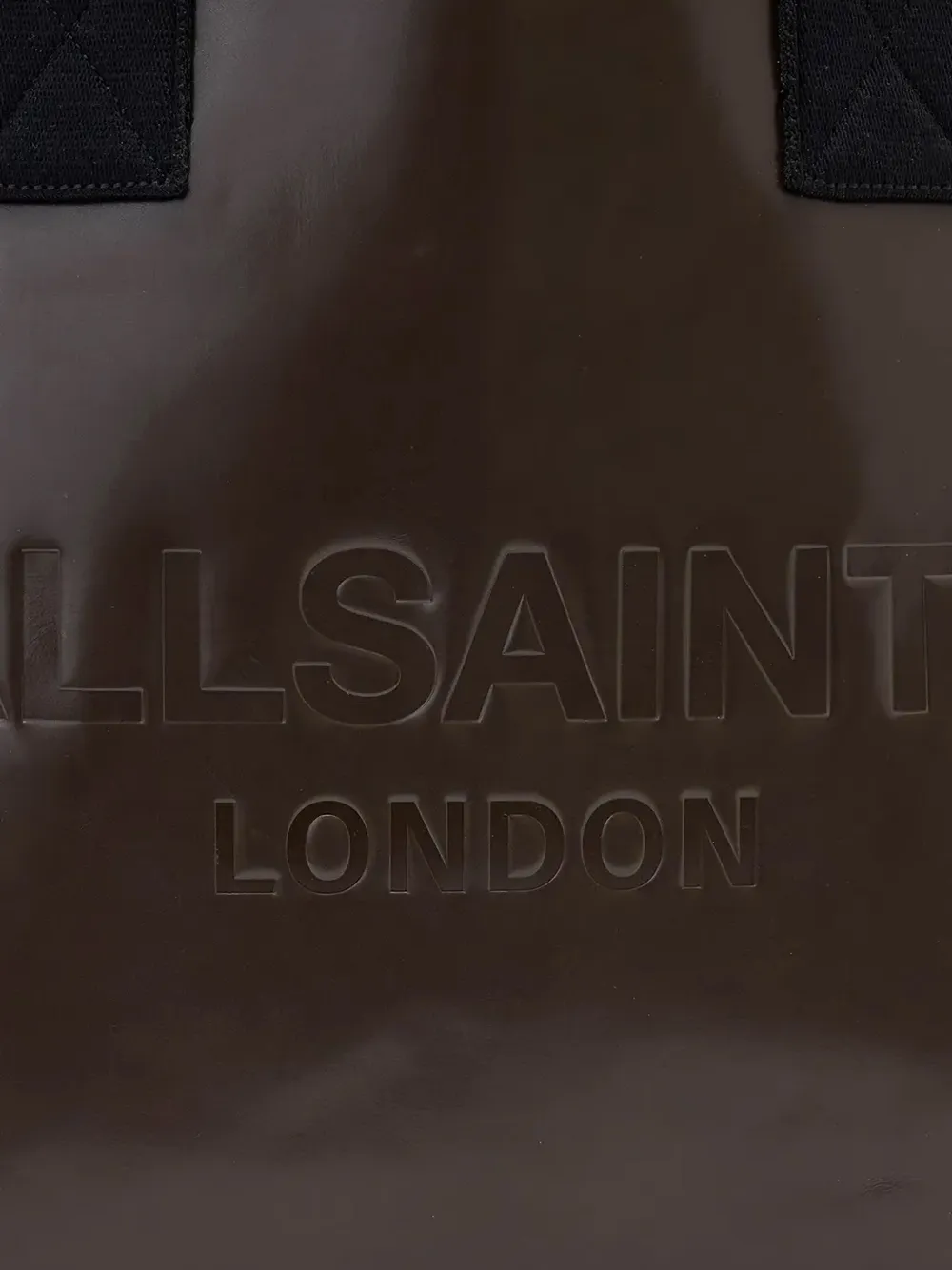 AllSaints Izzy leren shopper Bruin