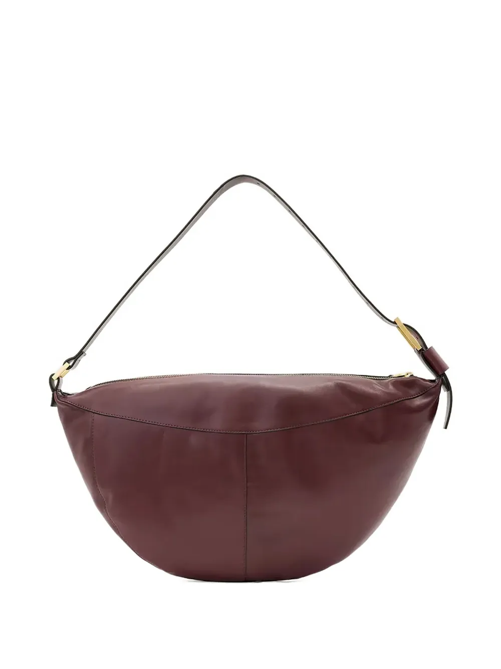 AllSaints Luna Slouchy leren schoudertas - Rood