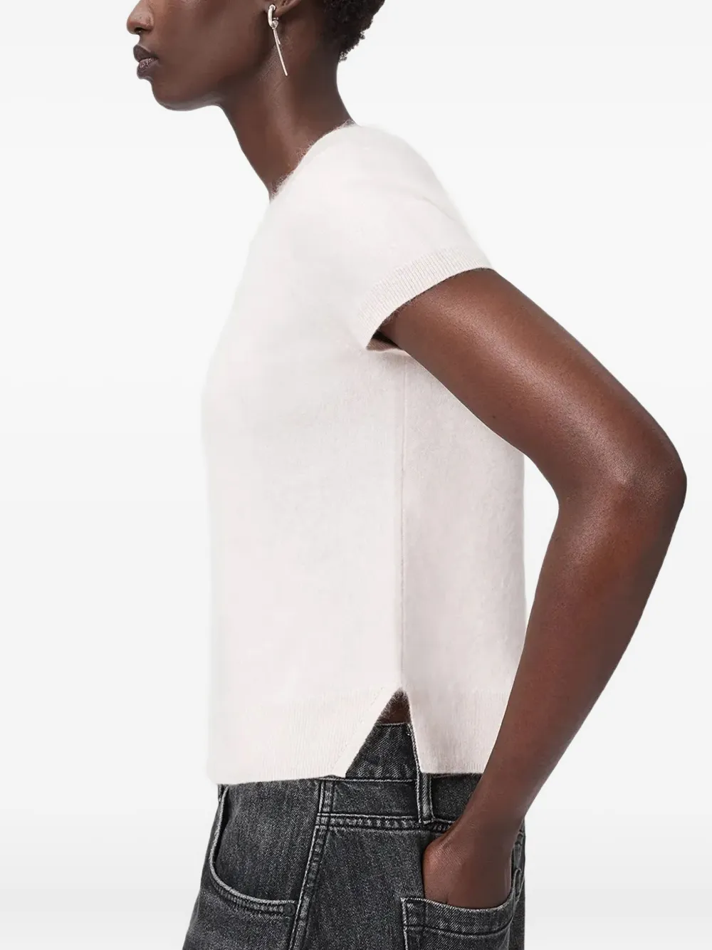 AllSaints Rebel T-shirt met korte mouwen Roze