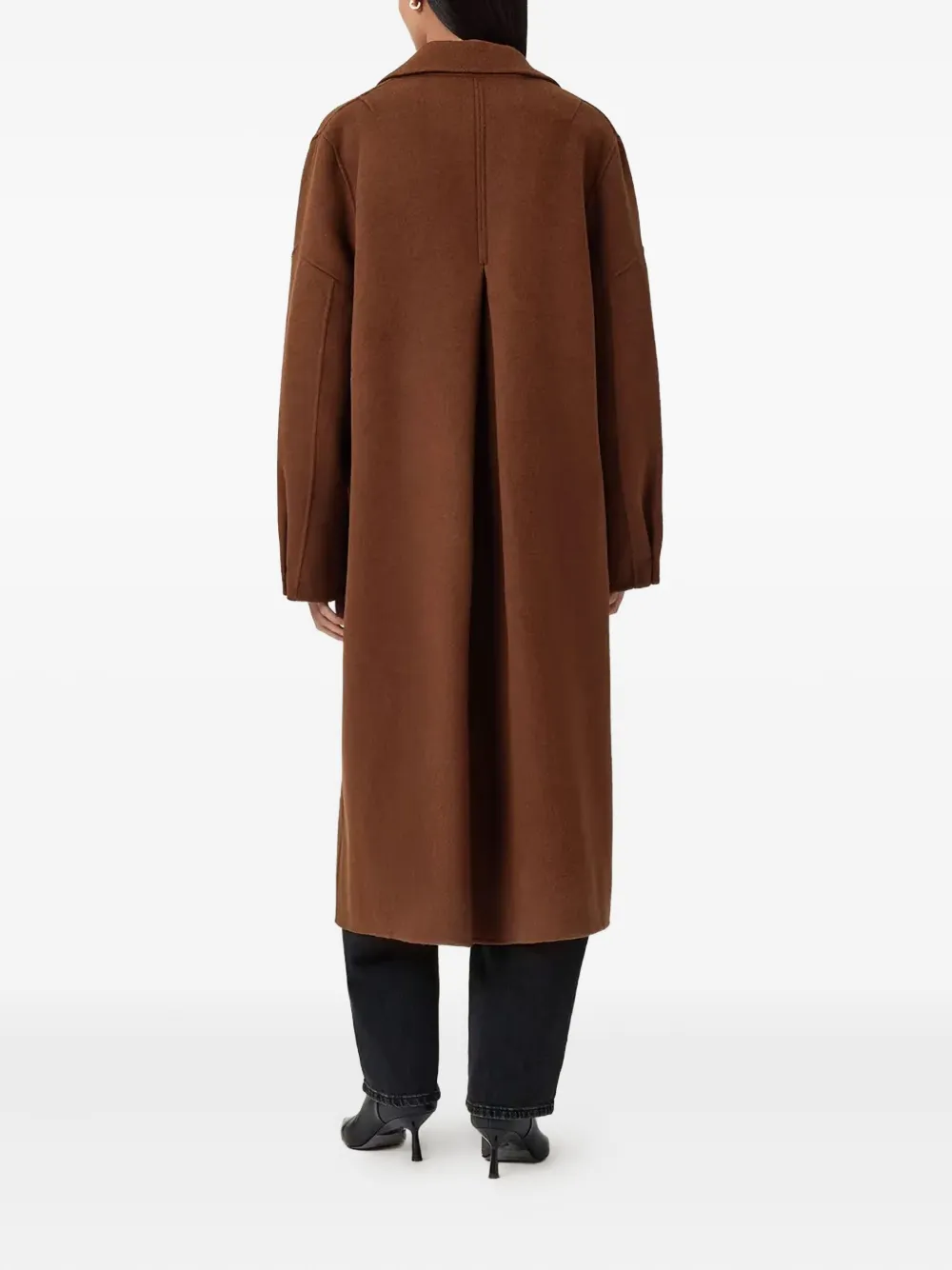 AllSaints Sellma jas met dubbele rij knopen Bruin