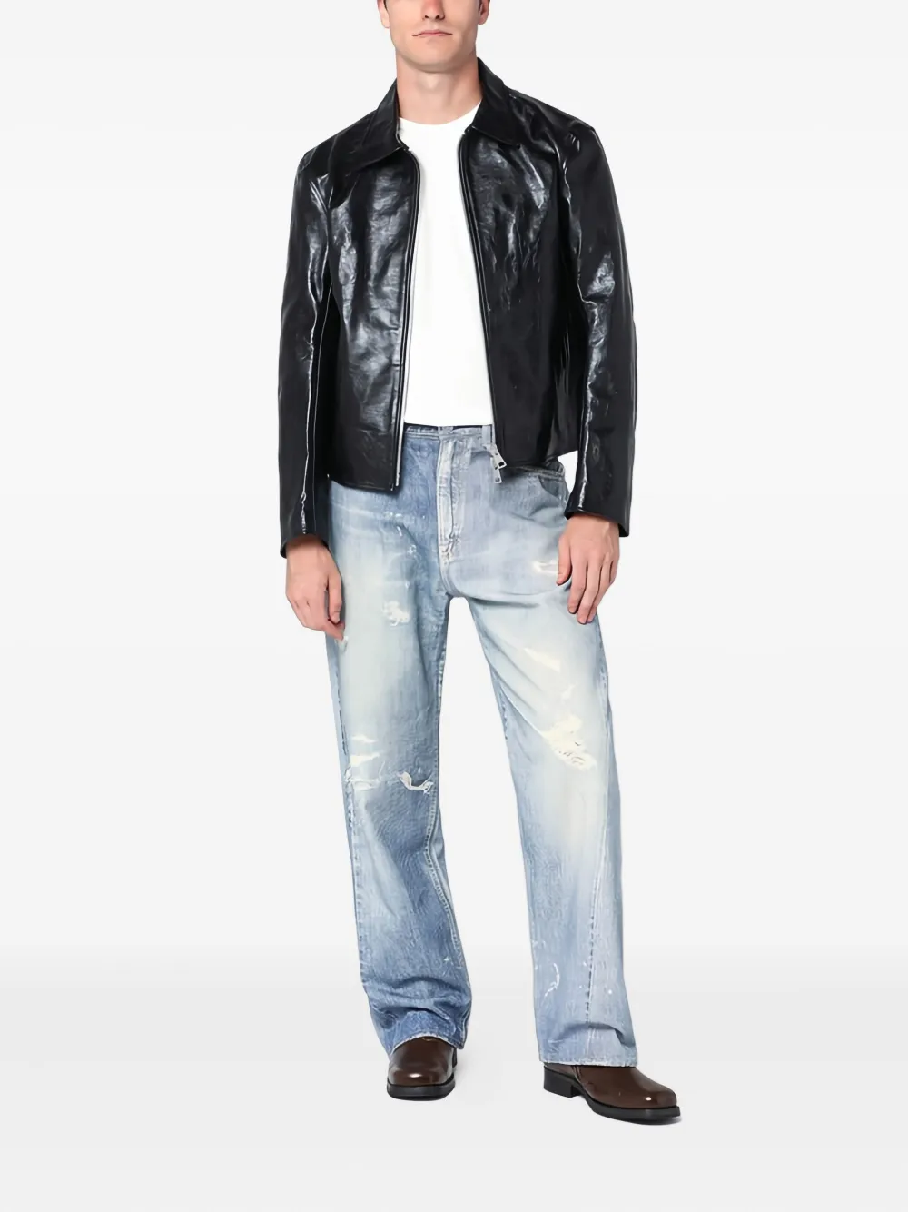 OUR LEGACY distressed-effect cotton jeans | Wide-Leg Jeans | Image 2