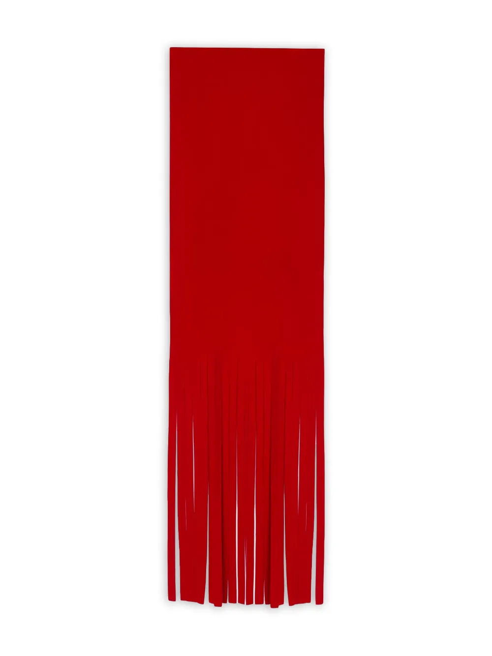 Sportmax Sciarpa con frange - Rosso