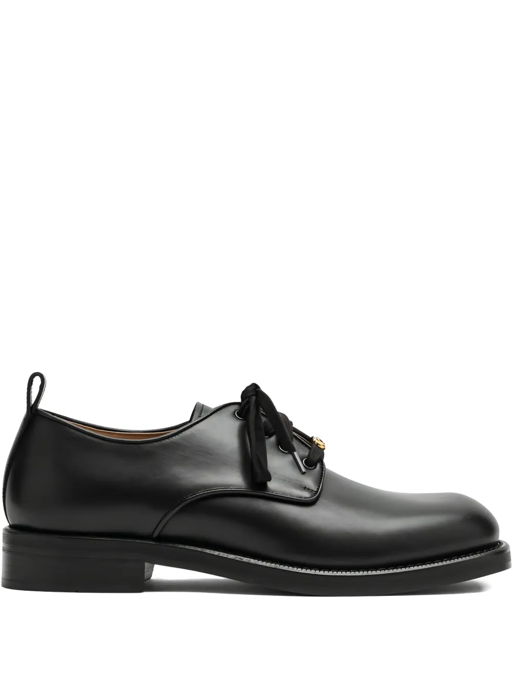 Valentino Garavani VLogo derby schoenen met plakkaat Zwart