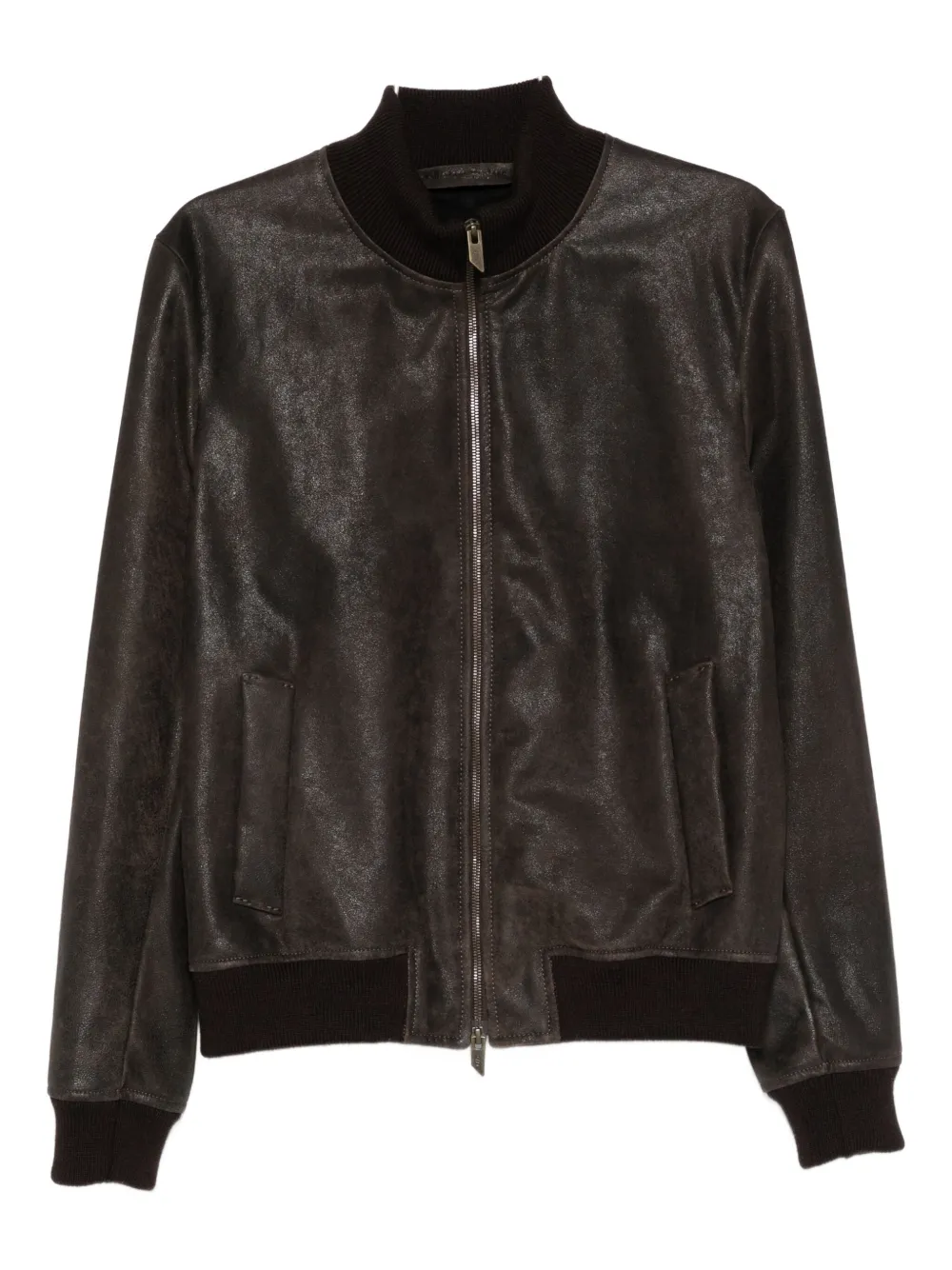 Salvatore Santoro Zip-fastening Bomber Jacket In Brown