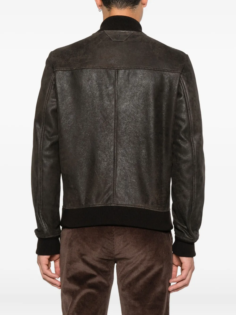 Salvatore Santoro Bomberjack met rits Bruin