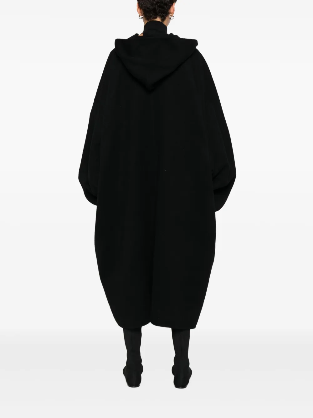 Rick Owens Jas met brede kraag Zwart