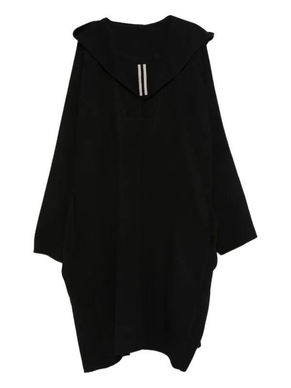 Rick Owens Wide-collar Coat in Black