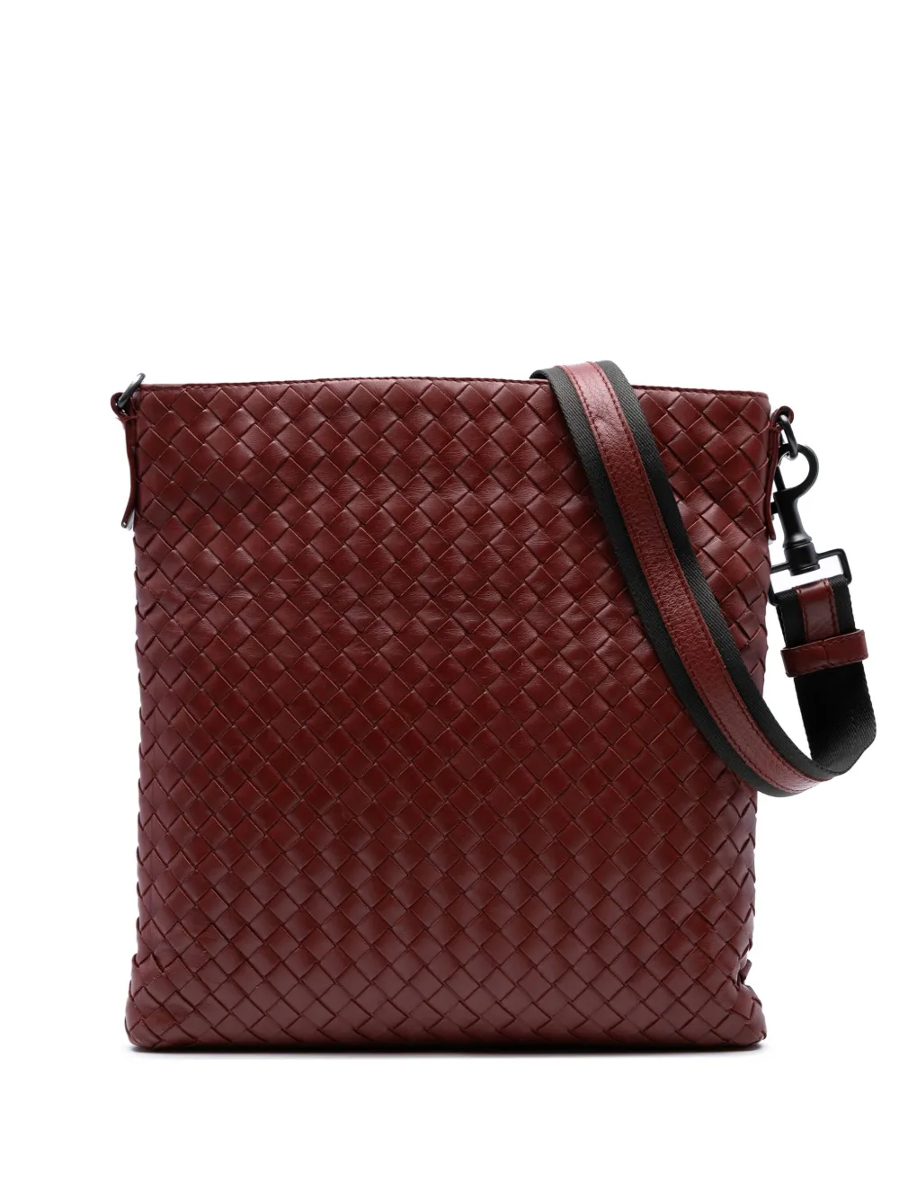 Bottega Veneta Pre-Owned 2012-2025 Nappa Intrecciato crossbody bag - Rosso