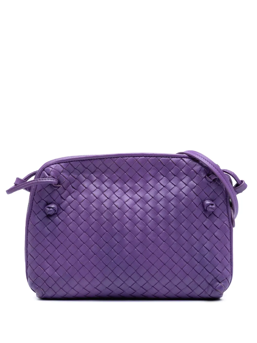 Bottega Veneta Pre-Owned 2012-2025 Nappa Intrecciato Nodini crossbody bag - Viola