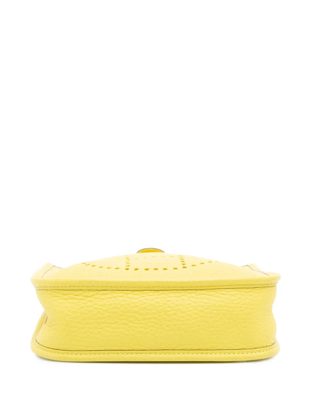 Pre-owned Hermes 2020 Clemence Evelyne Tpm Crossbody Bag In Yellow
