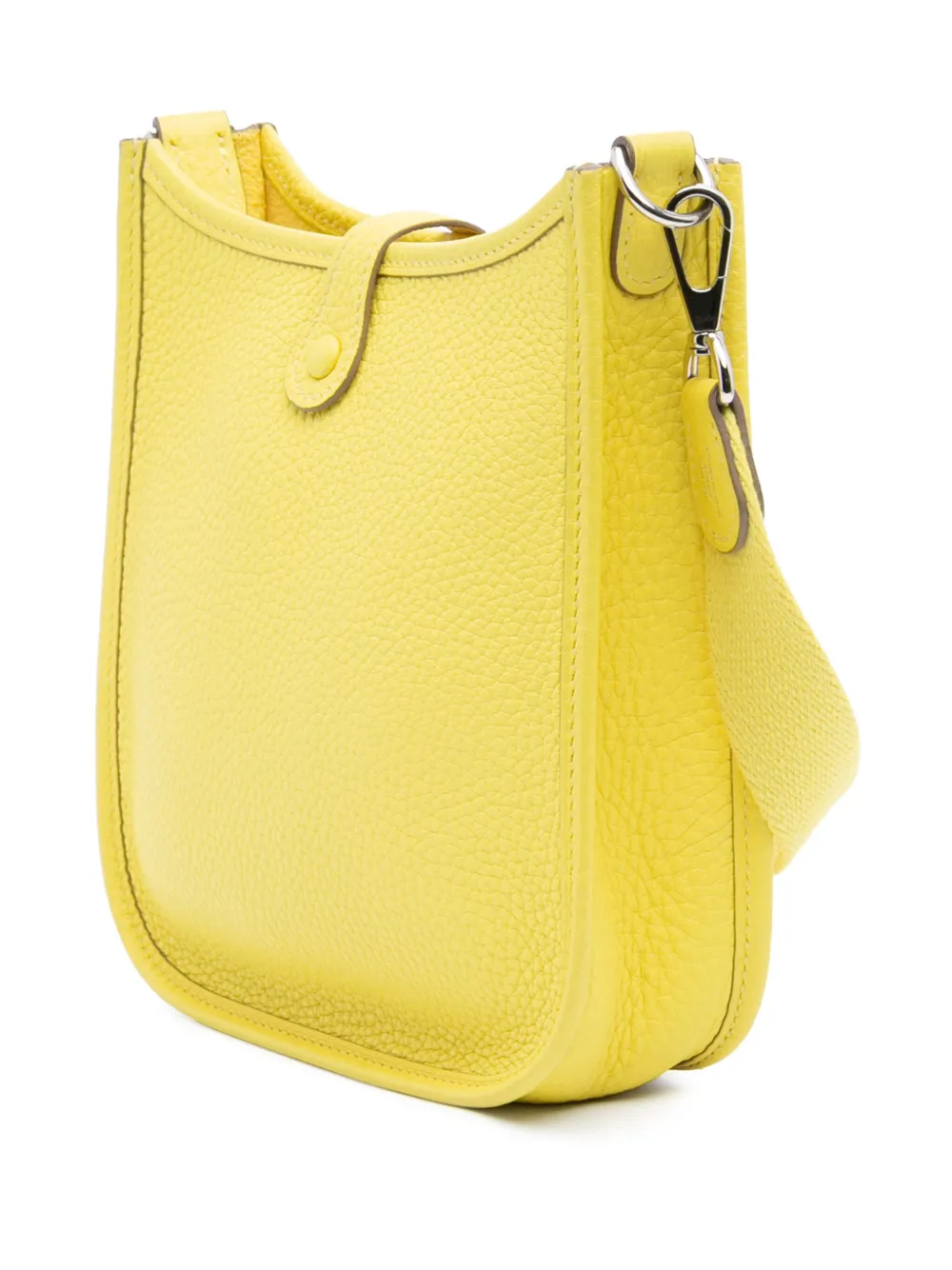 Pre-owned Hermes 2020 Clemence Evelyne Tpm Crossbody Bag In Yellow