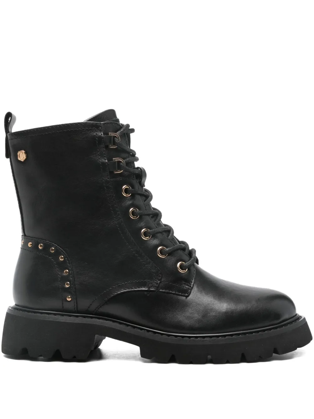 Carmela Lace-up Boots In Black
