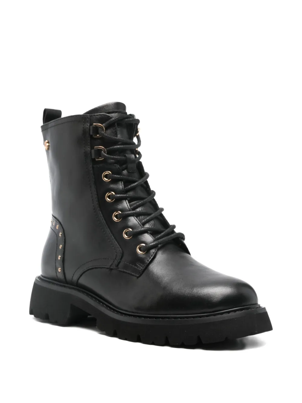 Carmela Lace-up Boots In Black