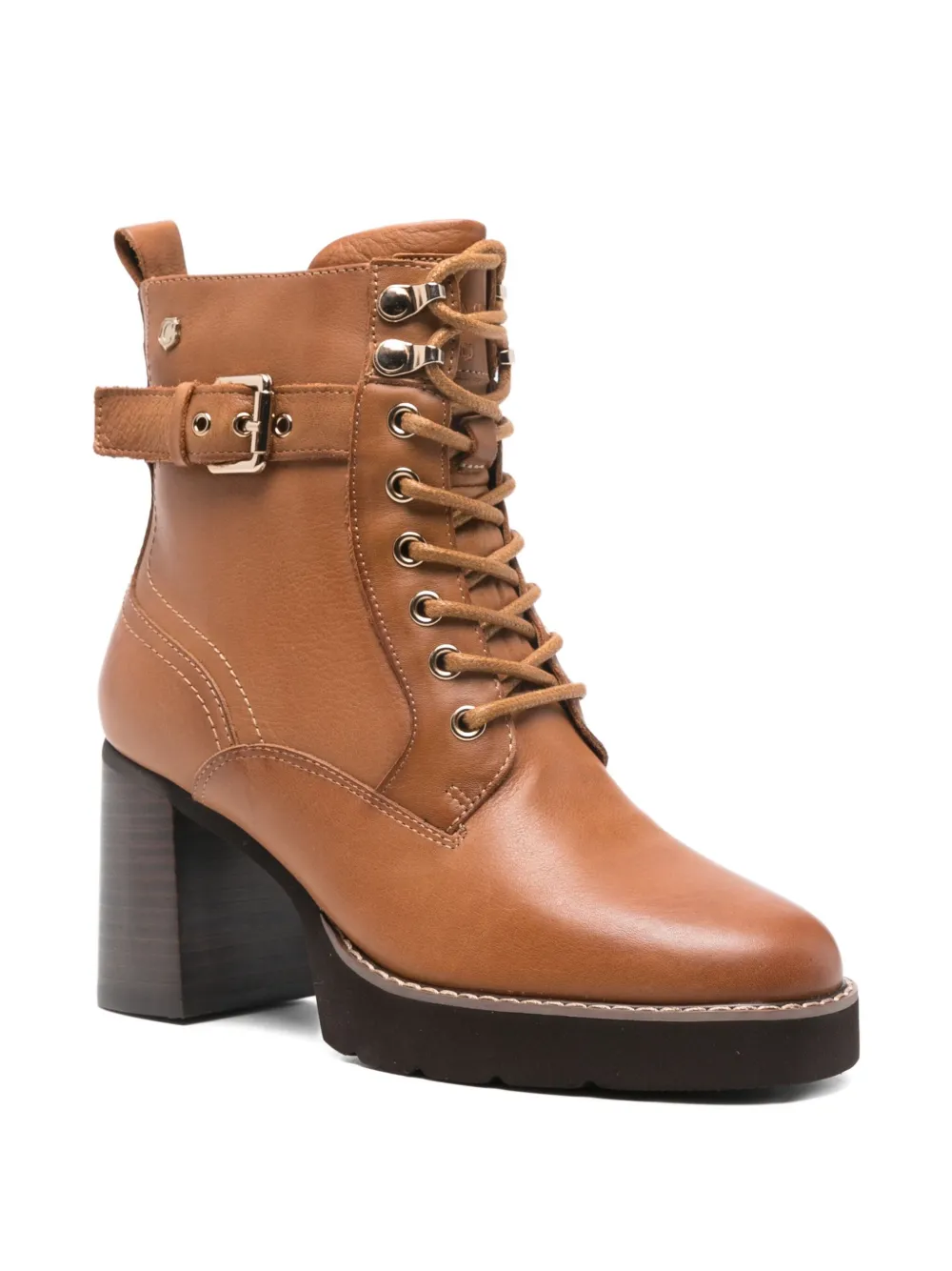 Carmela 80mm Lace-up Boots In Brown