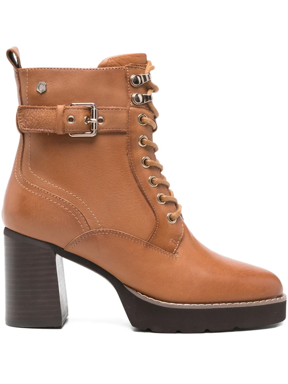 Carmela 80mm Lace-up Boots In Brown