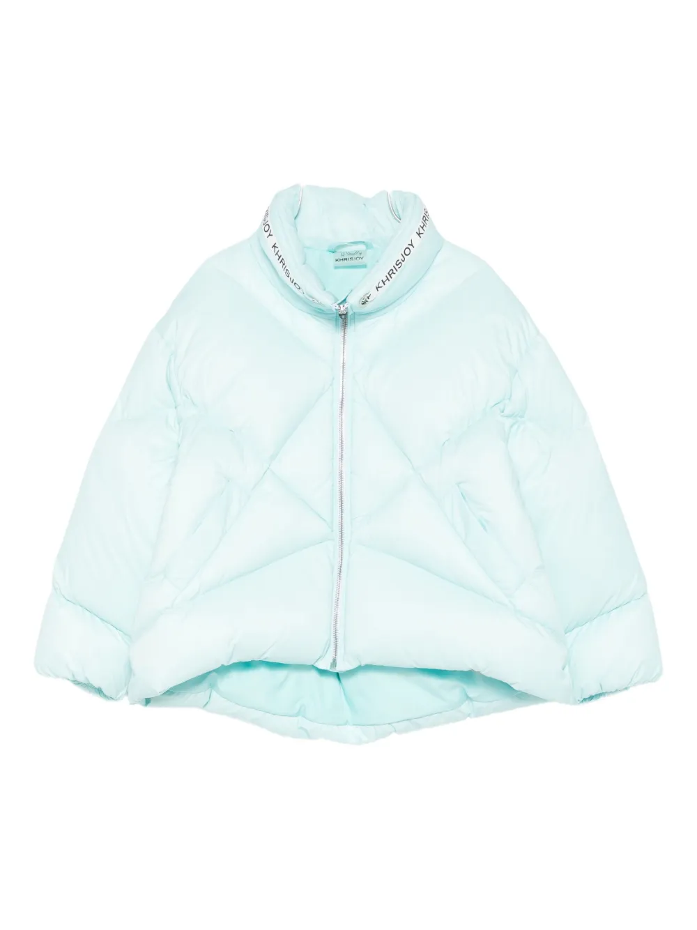 Khrisjoy quilted logo-detail padded jacket - Blu