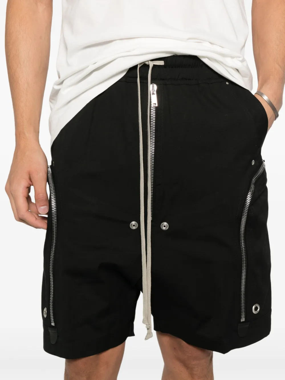 Rick Owens Shorts met ritsdetail Zwart