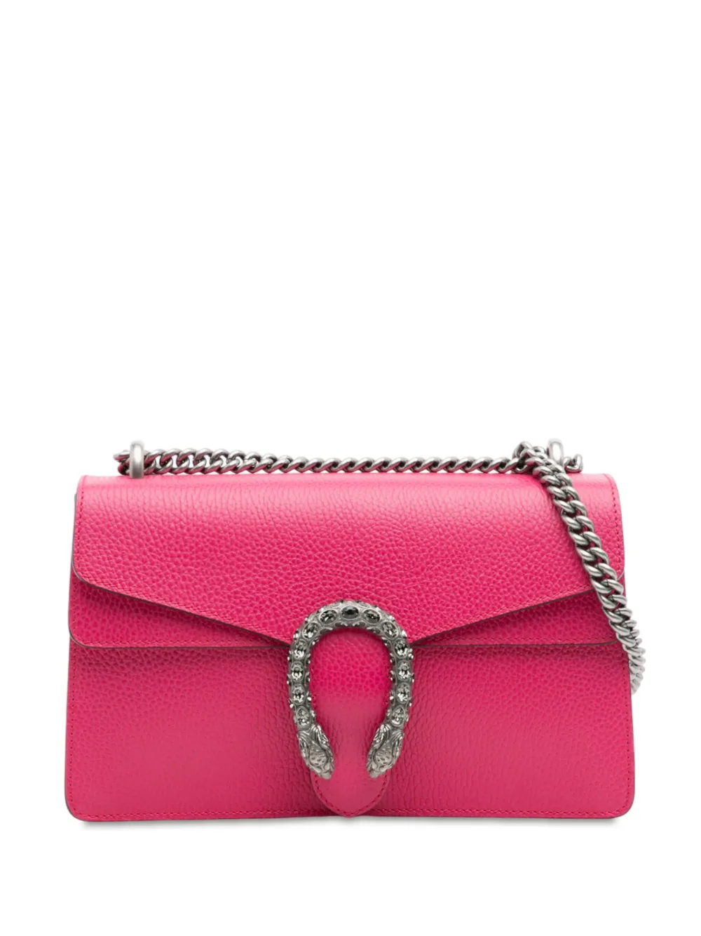 Pre-owned Gucci 2016-2025 Small Leather Dionysus Shoulder Bag In Pink