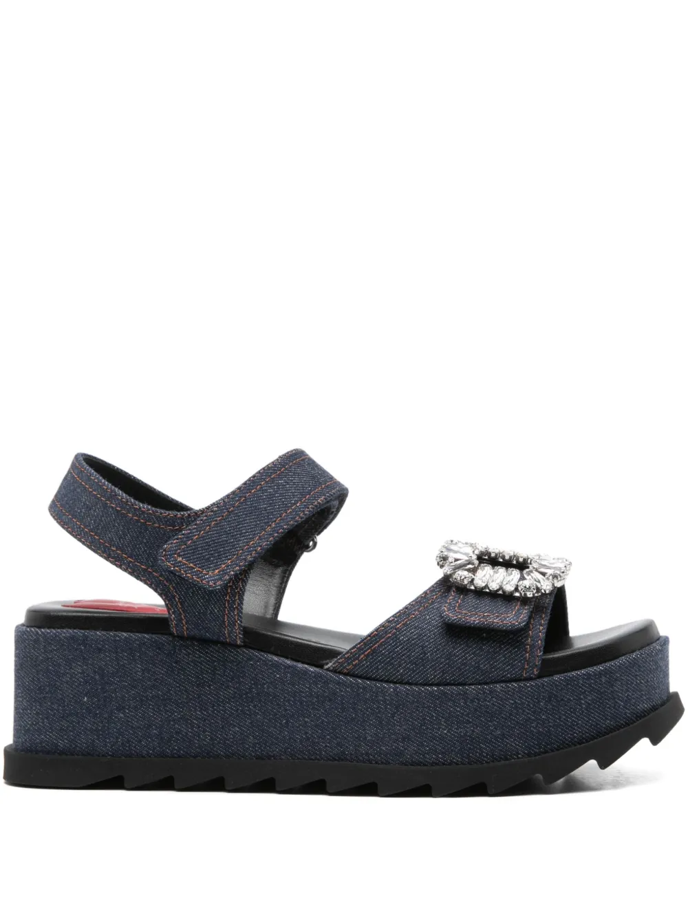 Roger Vivier sandalias Viv' con tacón de 65mm | azul | Image 1