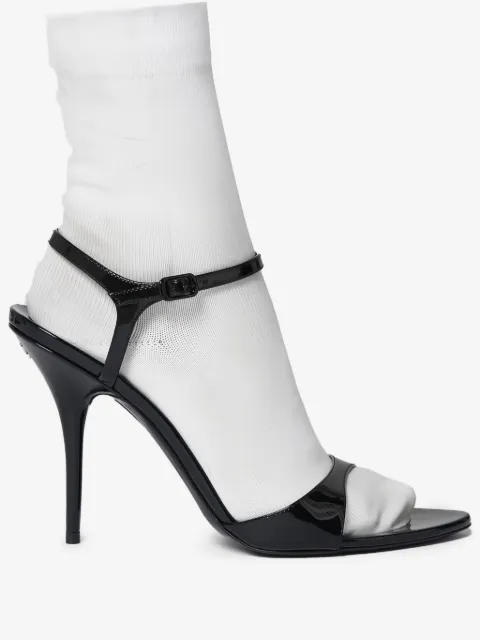 110mm Avenue buckle strap pumps