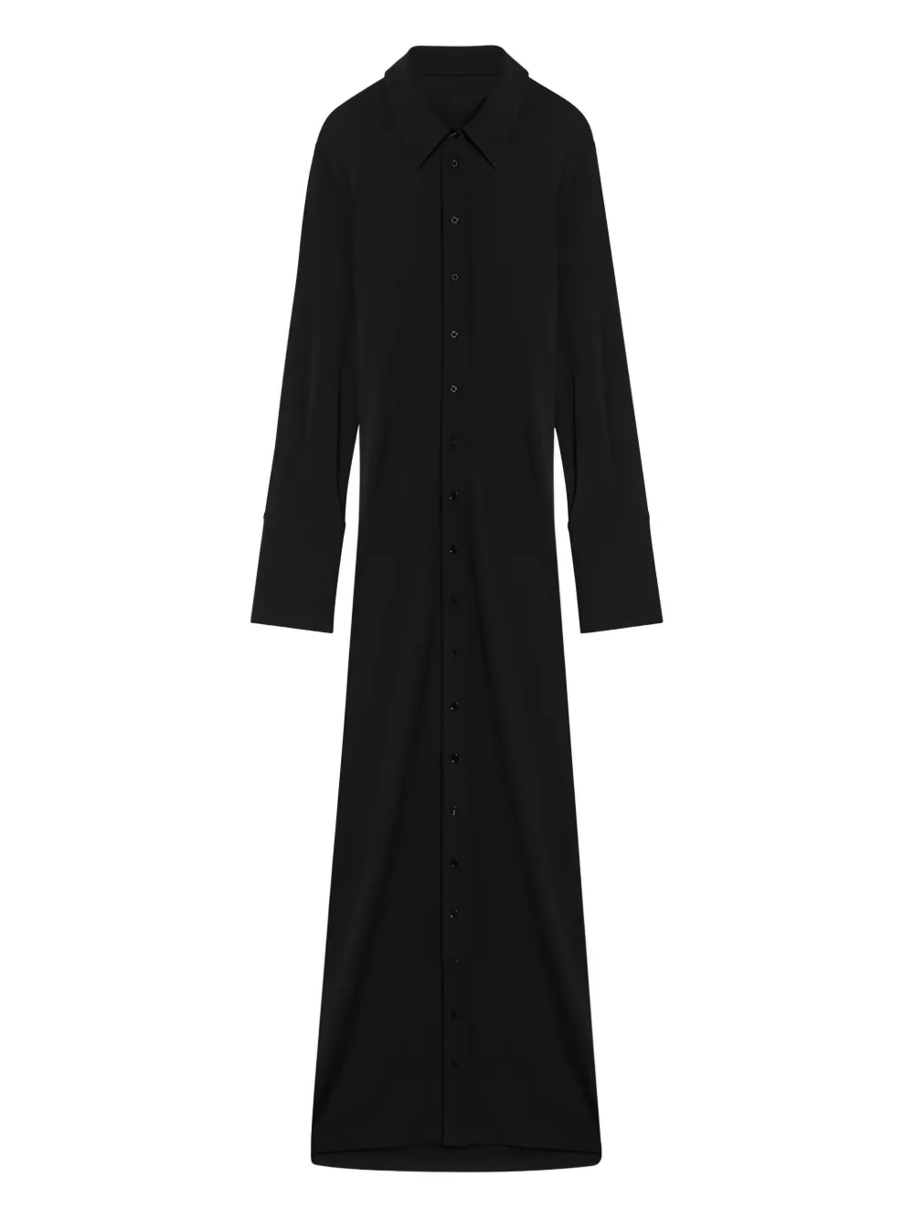 Sportmax button-front maxi shirt dress - Nero