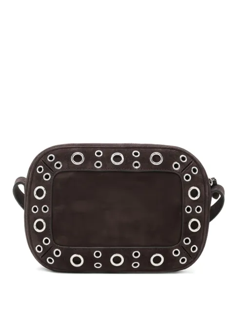 Valentino Garavani stud-embellished suede messenger bag