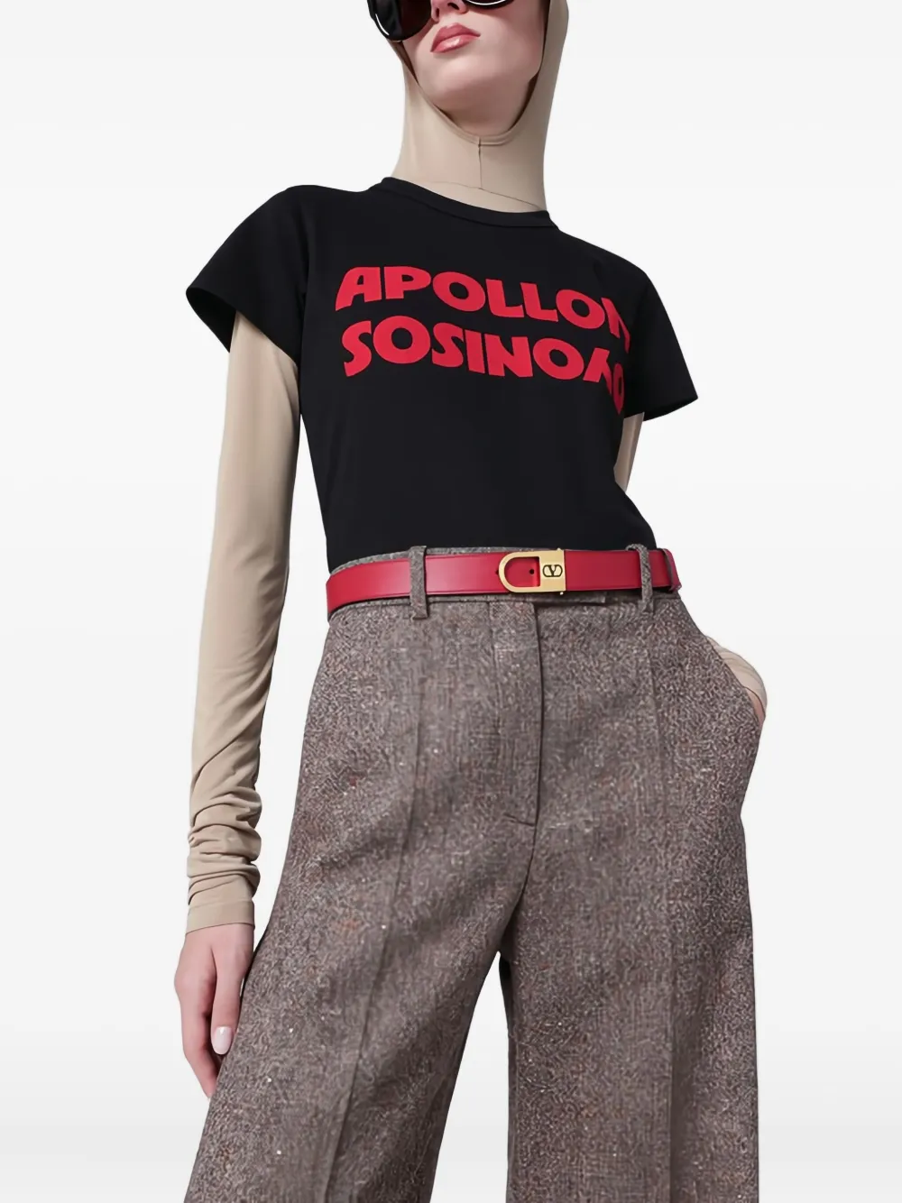 Valentino Garavani Riem met logogesp Rood