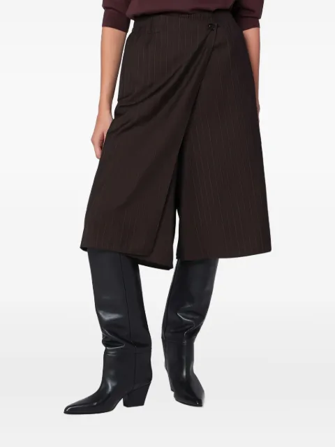 6397 pinstripe wrap shorts