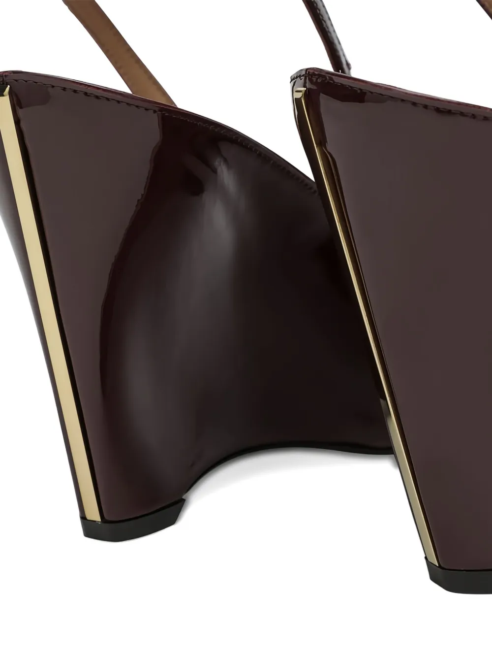 Ferragamo peep-toe-detail sandals Rood