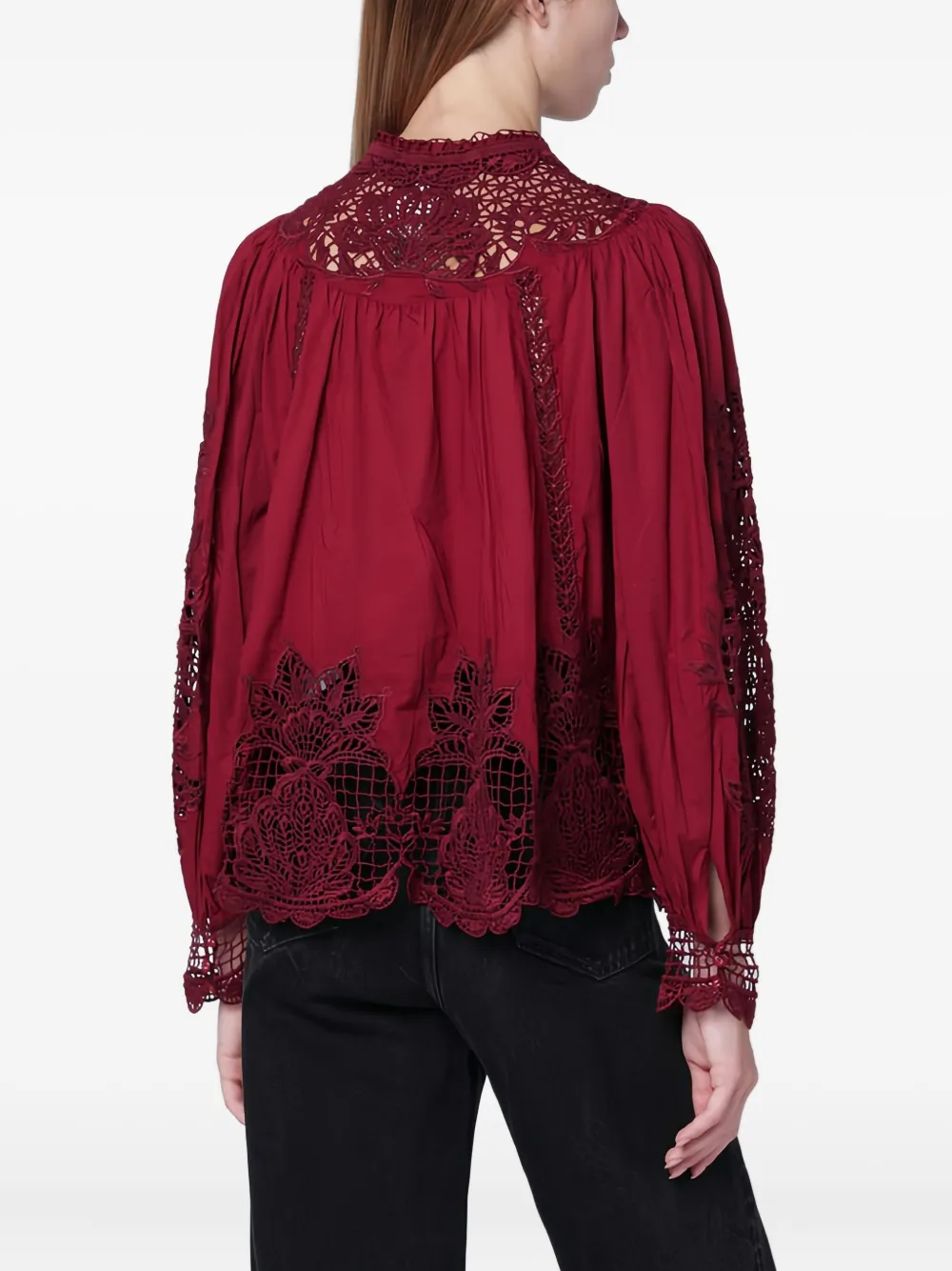 FARM Rio Shirt met borduurwerk Rood